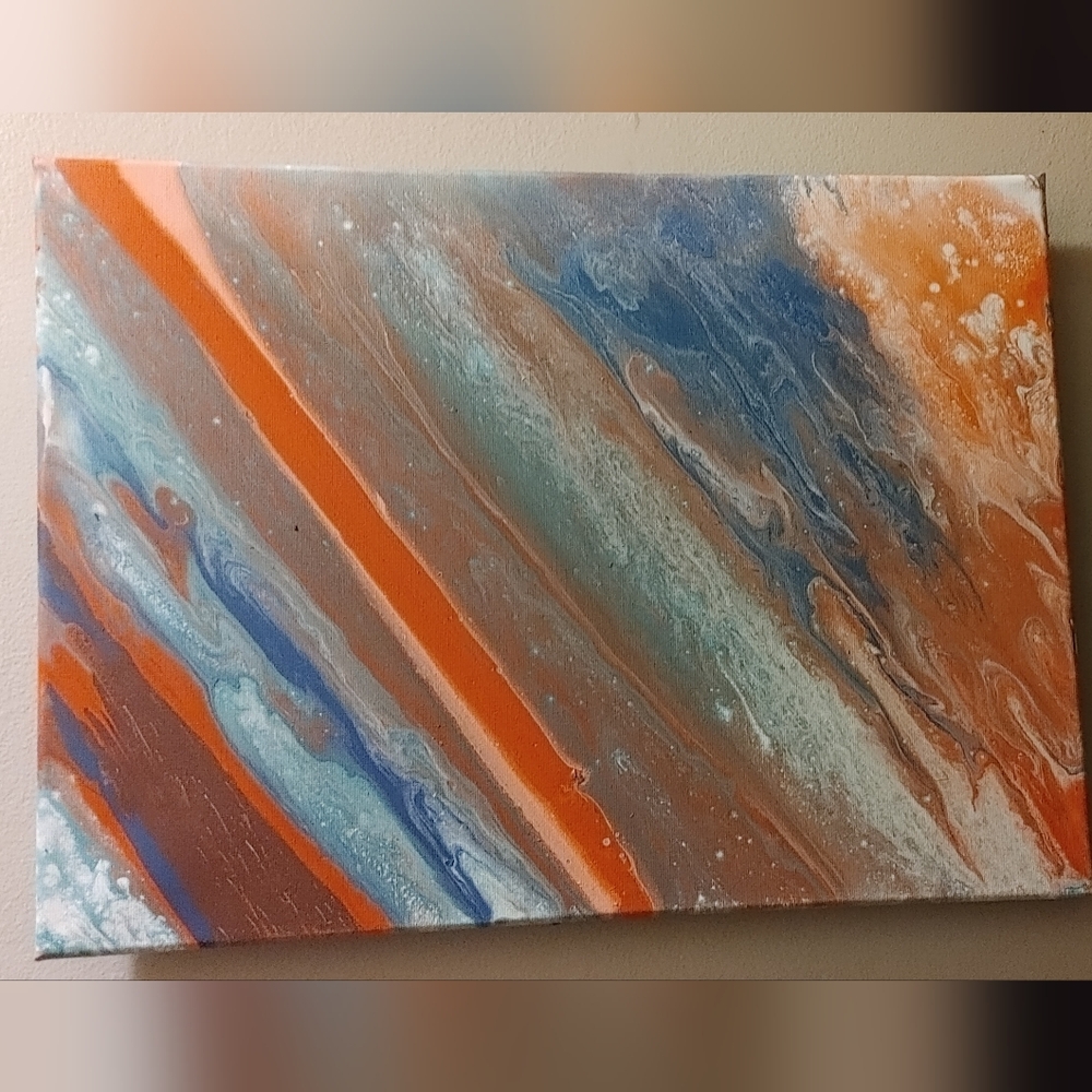 Painting "ASTEROIDS HIT THE OCEAN"